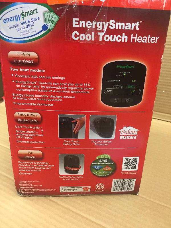lot 37 image: Honeywell Energy Smart Heater Never used