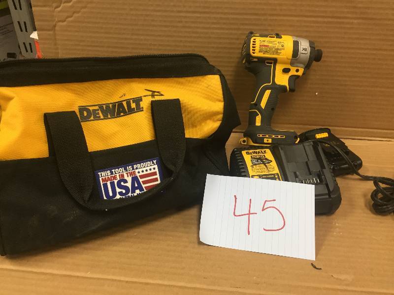 lot 45 image: Dewalt DCF887 20V Max Brushless Impact Driver in good working condition