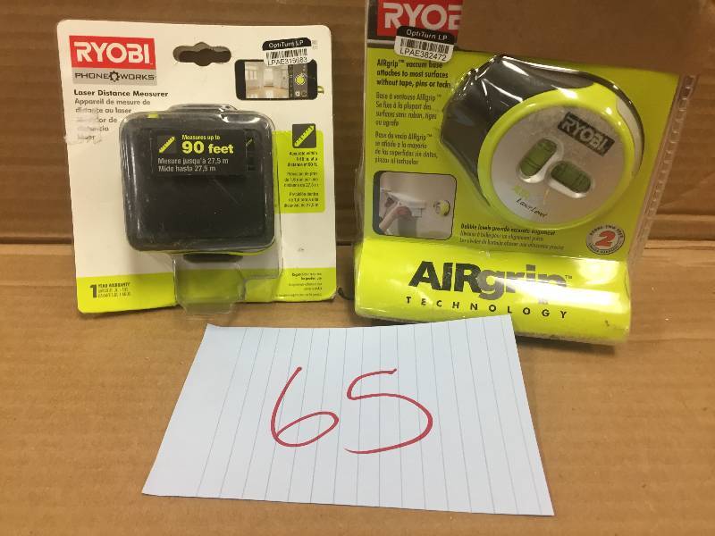 lot 65 image: Ryobi Tools Never used
