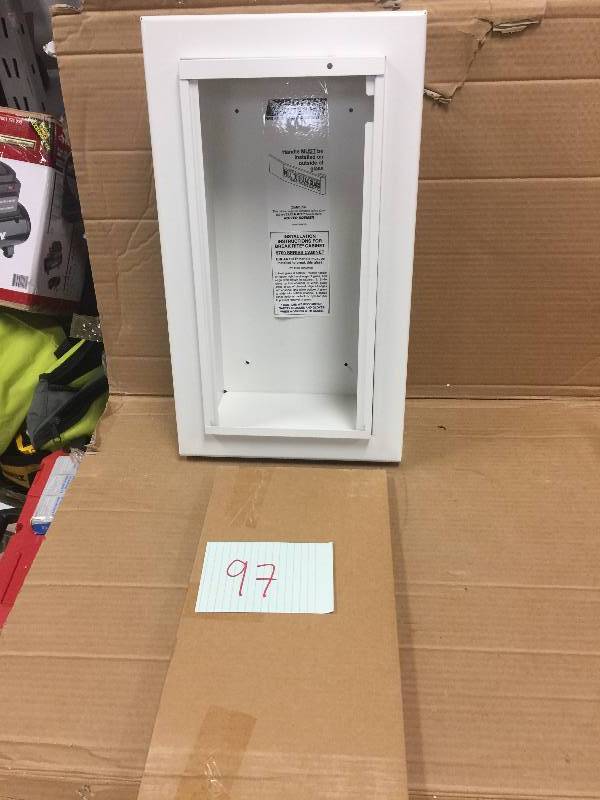 lot 97 image: Potter Roemer Alta Series Fire Extinguisher Cabinets open box never used