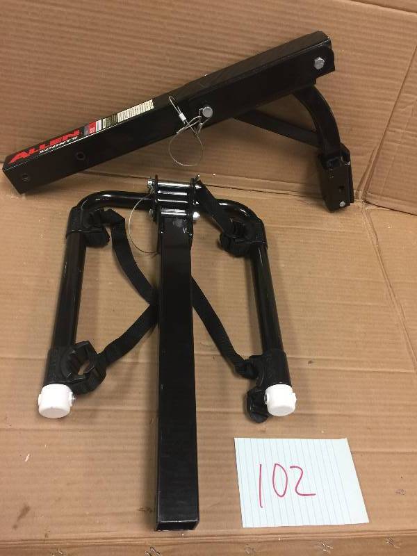 lot 102 image: Allen Sports Deluxe 2-Bike Hitch Mount Rack open box never used