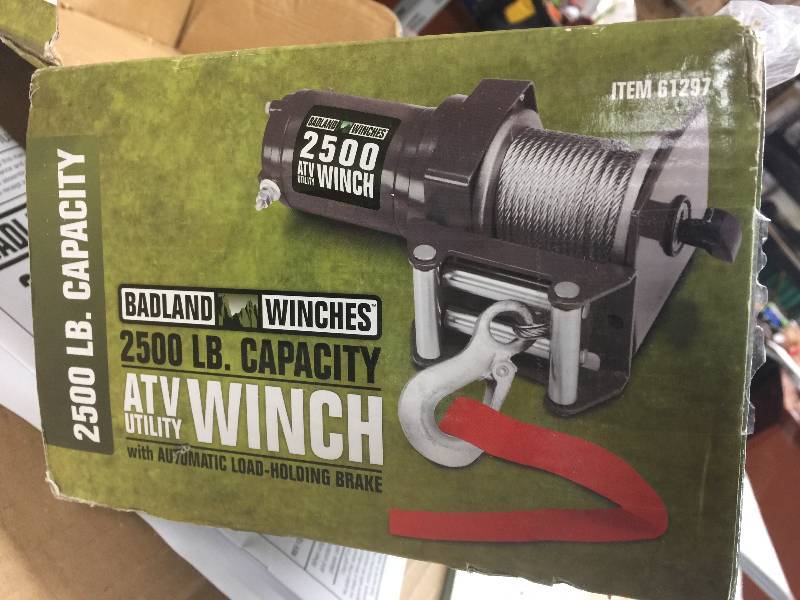 Badland 2500 lb. Electric ATV/Utility Winch KX REAL DEALS TOOLS