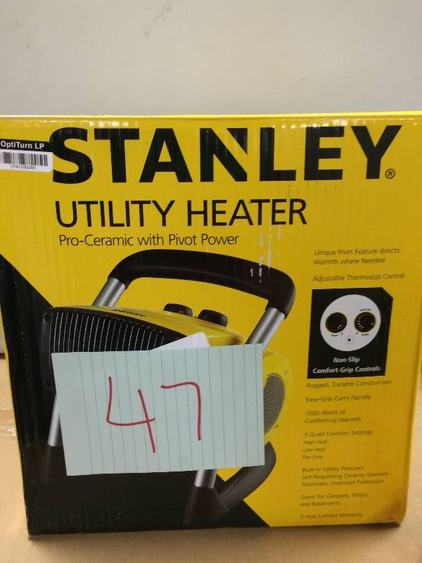 lot 150 image: Stanley Utility Heater Never Used