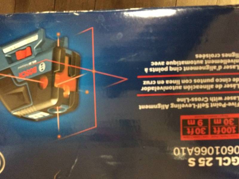 lot 135 image: BoschFive-Point Self-Leveling Alignment Laser with Cross-Line
