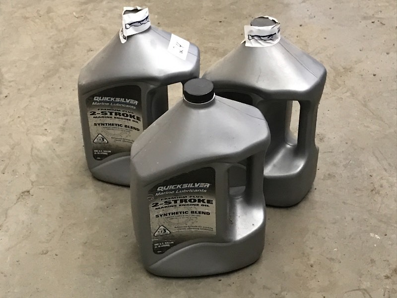 lot 24 image: (3) 1-Gallon Jugs Of Quicksilver 2-...