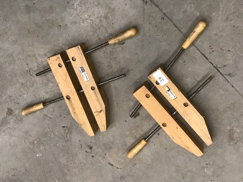 lot 34 image: (2) Craftsman Wood Clamps ...