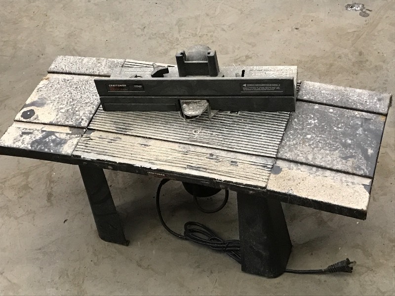 lot 42 image: Craftsman Router With Table, Bent T...