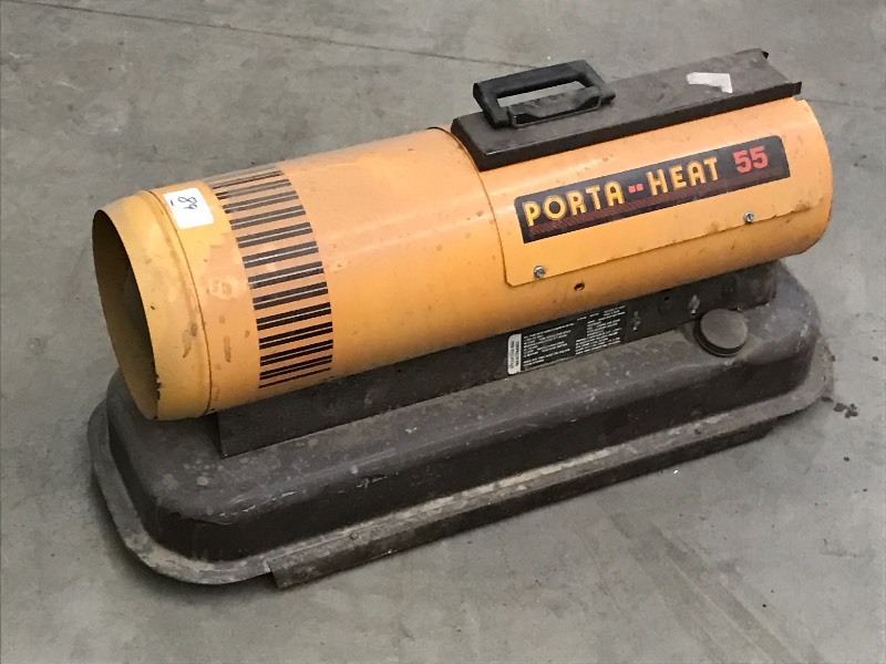 lot 89 image: Porta-Heat 55 Kerosene Shop Heate...