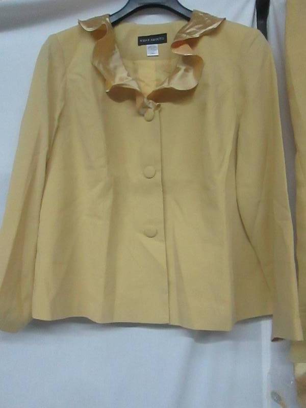 lot 75 image: Wearabouts Plus 2-pc. Charmeuse & Chiffon Ruffle Skirt Suit