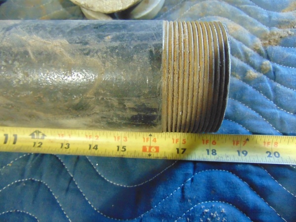 lot 49 image: (2) Elbows and Threaded Pipe