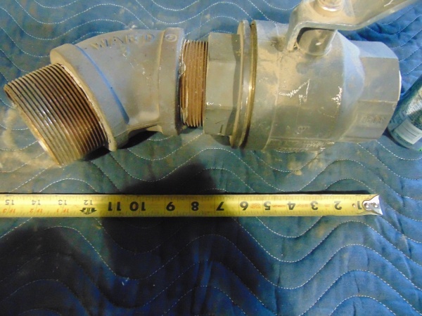 lot 55 image: (1) 3 Ball Valve and Elbow