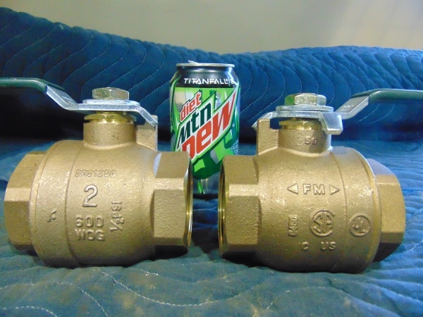 lot 57 image: (2) 2 Ball Valves