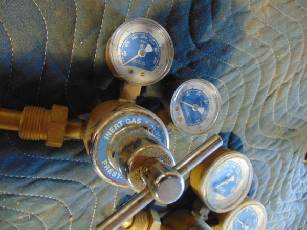 lot 76 image: (2) Gages and Valves