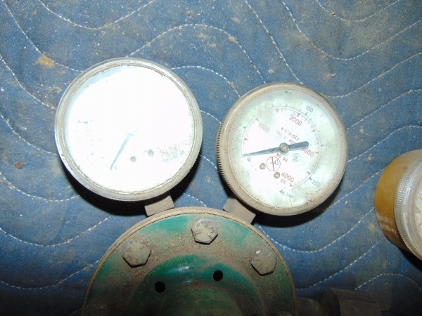 lot 77 image: (2) Gages and Valves