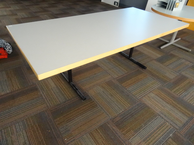 lot 2 image: Metal framed table