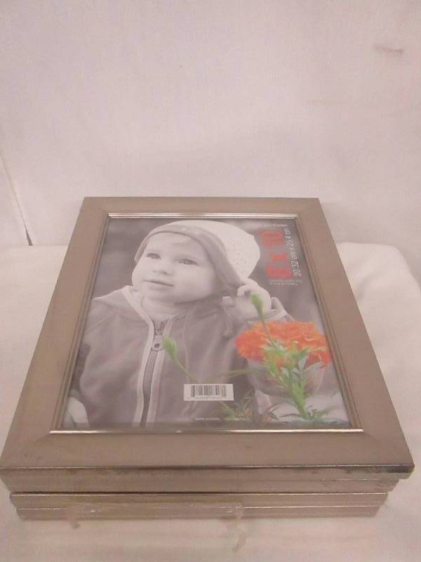 lot 87 image: 4 - 8 x 10 Silver Finish Picture Frames