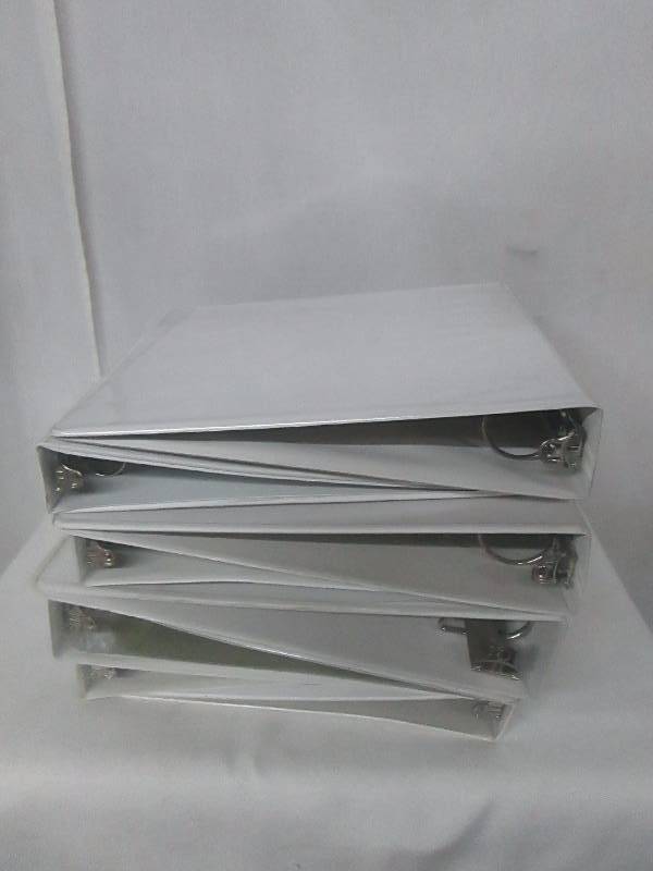 lot 107 image: White 3-Ring Binders