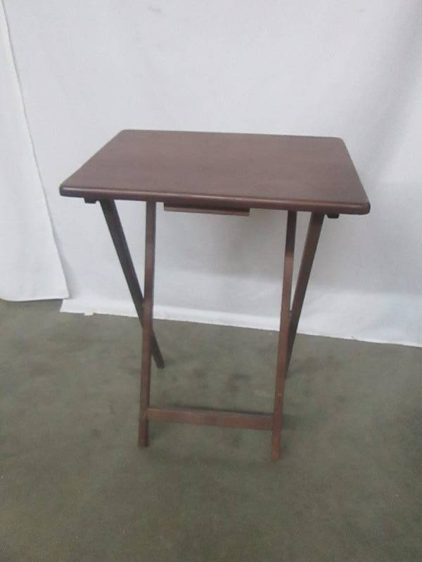 lot 90 image: Wood TV TrayStand