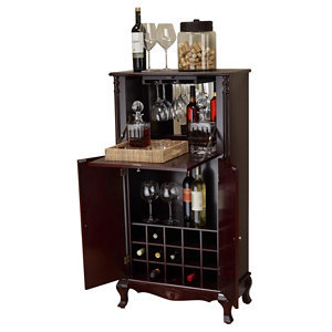 lot 16 image: Alcove Wine Cabinet - Cherry