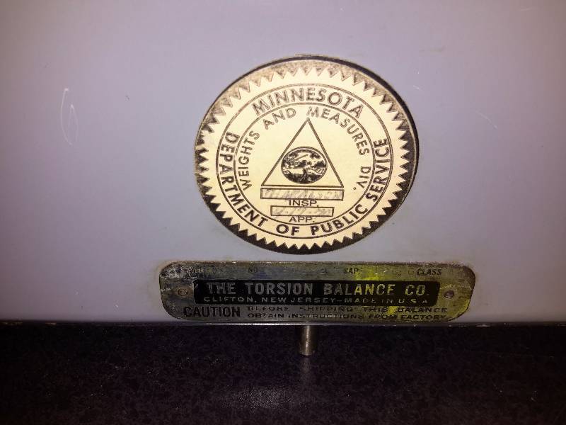 lot 27 image: Torsion Balance and Weights as pictured