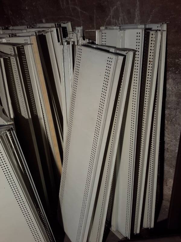 lot 85 image: large lot of 10, 12 in x 48 in Shelves.. Fit lots 2A, 3, 4, 5, 7.