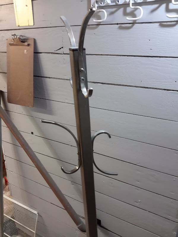 lot 98 image: Stainless Steel Coat rack