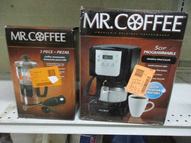 Mr.Coffee 5 cup programmable coffee maker and french press