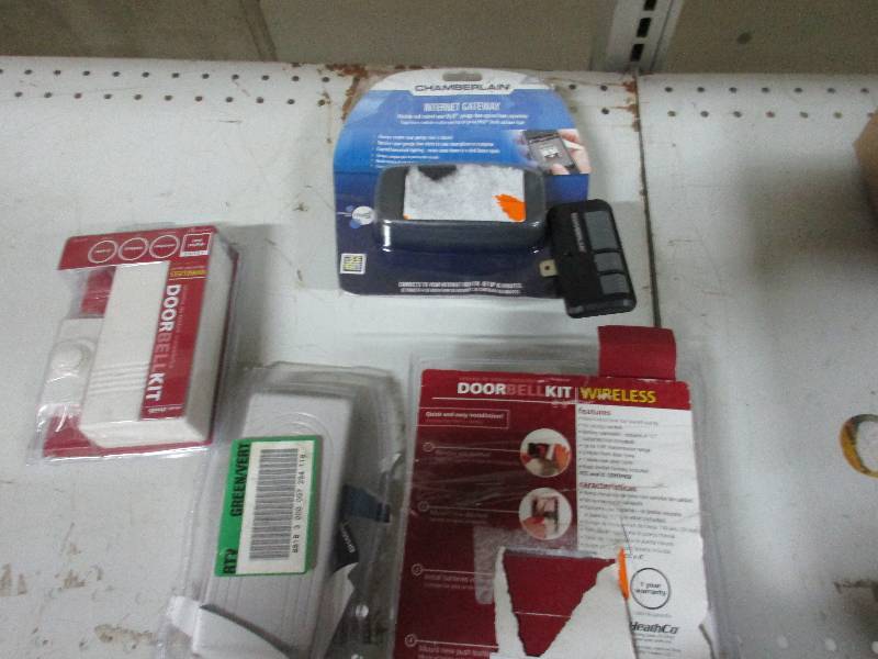 wireless doorbell kit and Chamberlain garage door opener