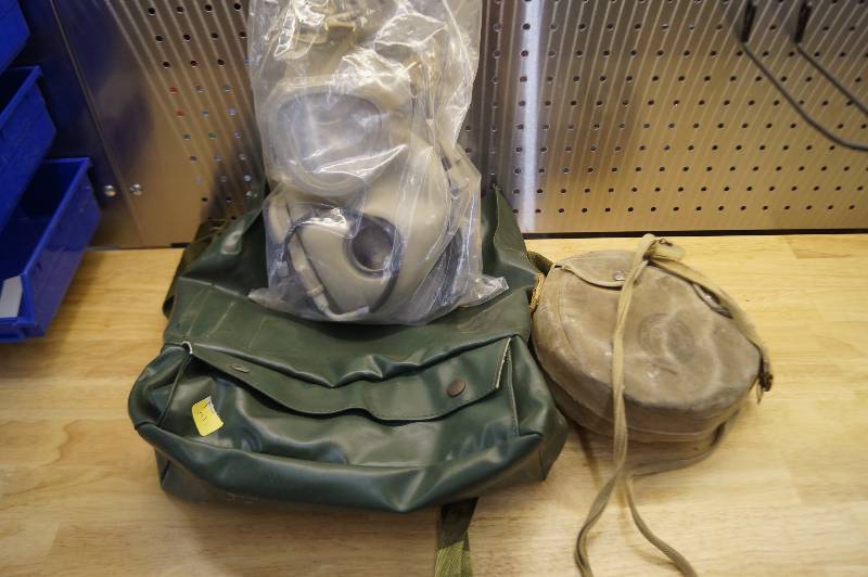lot 27 image: Gas Mask & Canteen