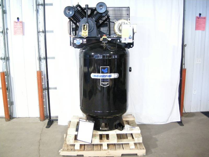 lot 1 image: Industrial Air Upright Air Compressor