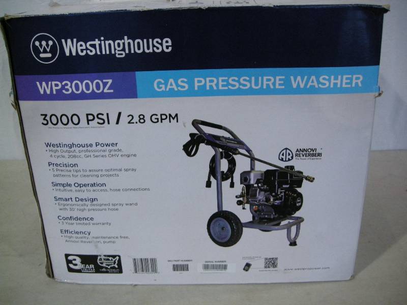 lot 5 image: Westinghouse 3000 Pressure Washer
