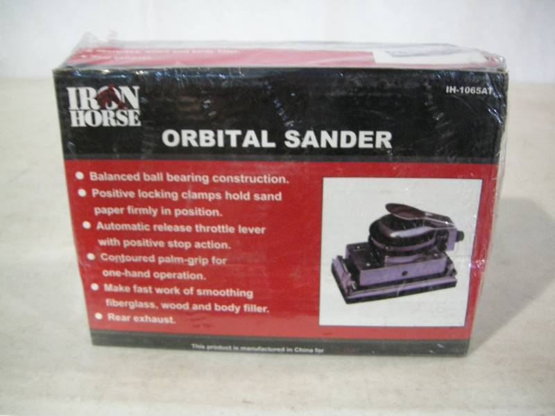 lot 10 image: Iron Horse Orbital Sander