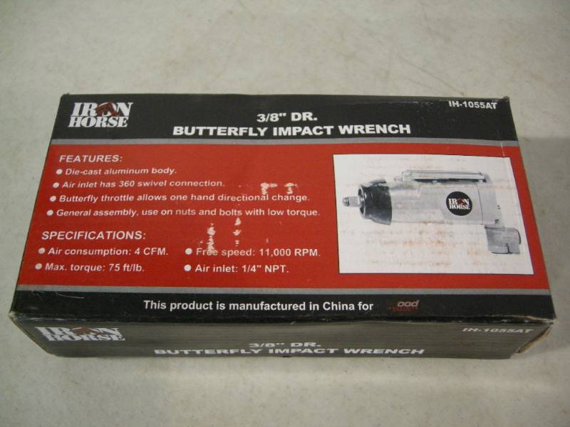 lot 15 image: Iron Horse 38 Butterfly Impact Wrench