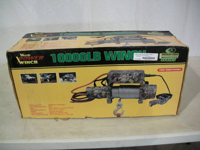 lot 21 image: Wood Power 10,000 Automotive Winch