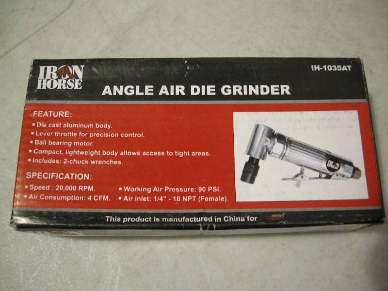 lot 65 image: Iron Horse Angle Air Die Grinder