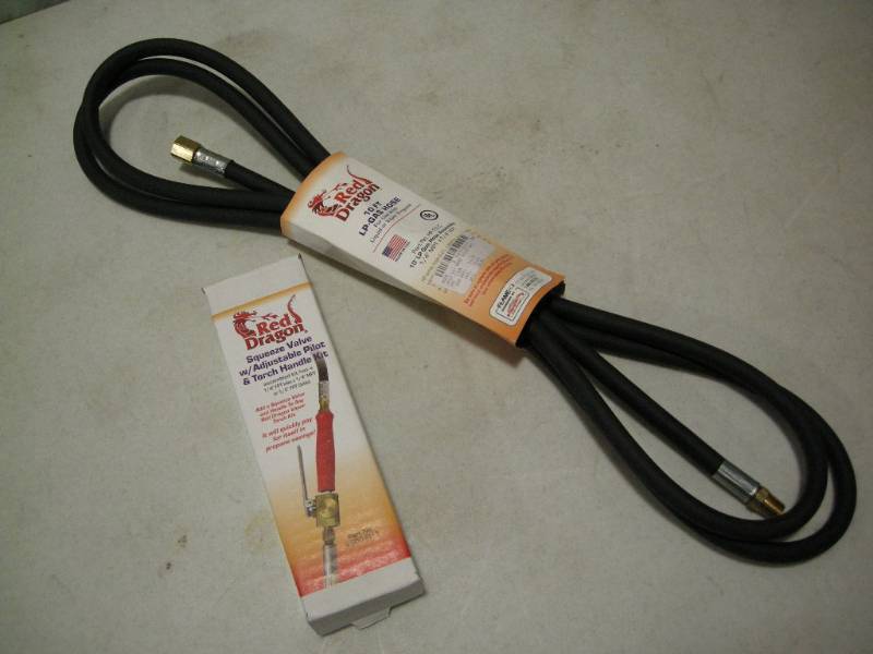 lot 100 image: Red Dragon LP Hose and Squeeze Valve