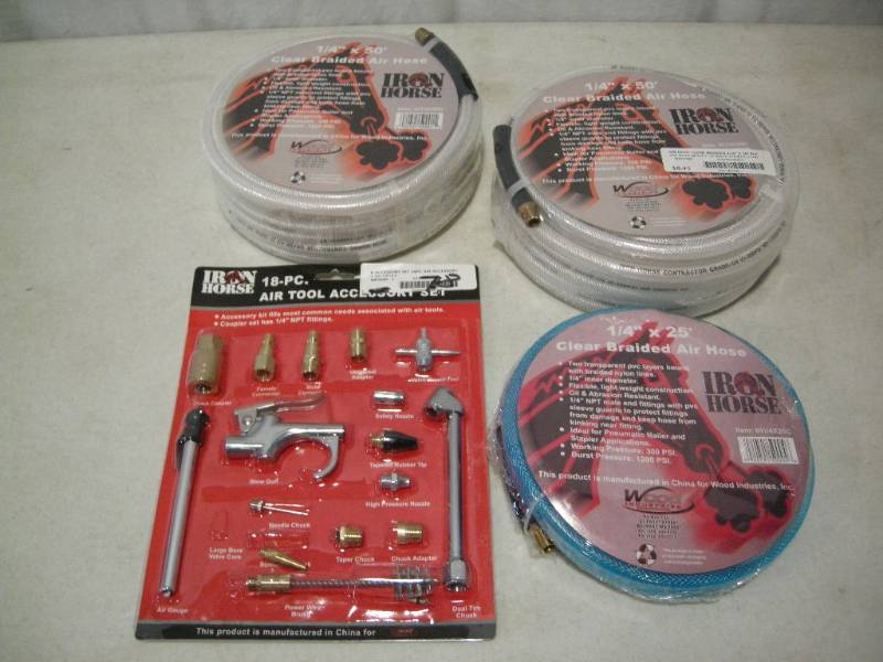 lot 130 image: Iron Horse Air Hose and Accessory Kit