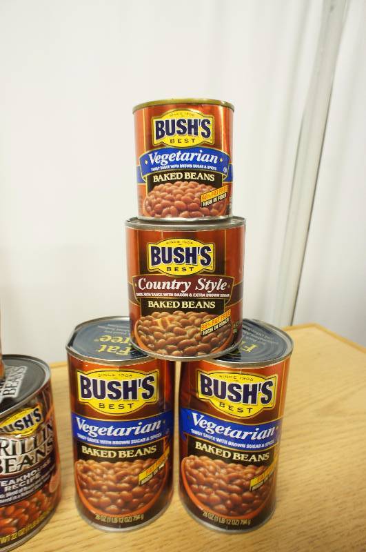 Lot of 18 Assorted Cans of Beans