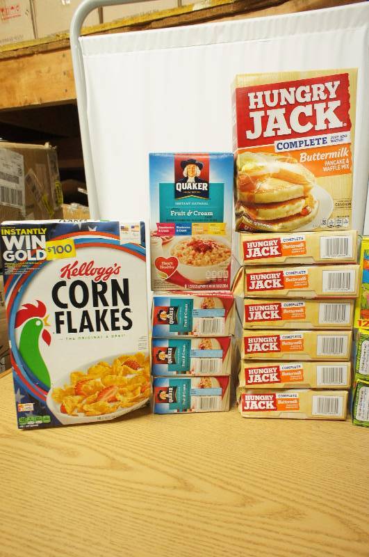 Large lot of Assorted Breakfast Items