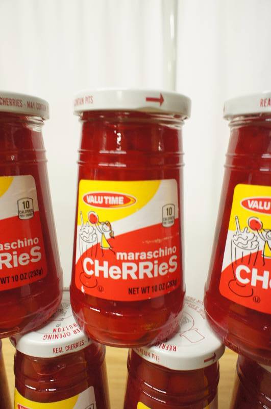 Lot of 17 Jars of Valu Time Maraschino Cherries 10 oz Per Jar - Exp 819