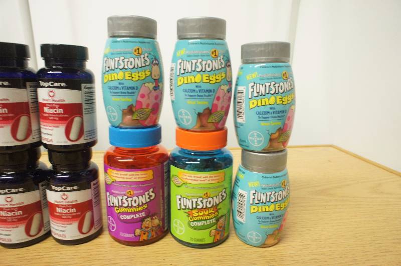 Large Lot of 25 Bottles of Assorted Vitamins