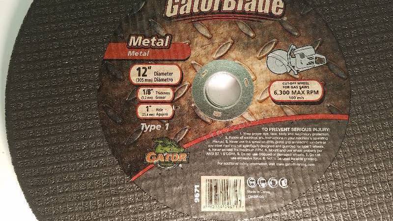 lot 54 image: Metal Cutoff Blades