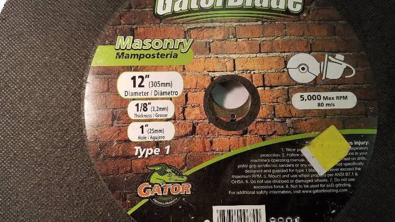 lot 57 image: Masonary Saw Blades
