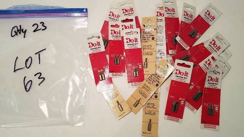 lot 63 image: Driver Bits