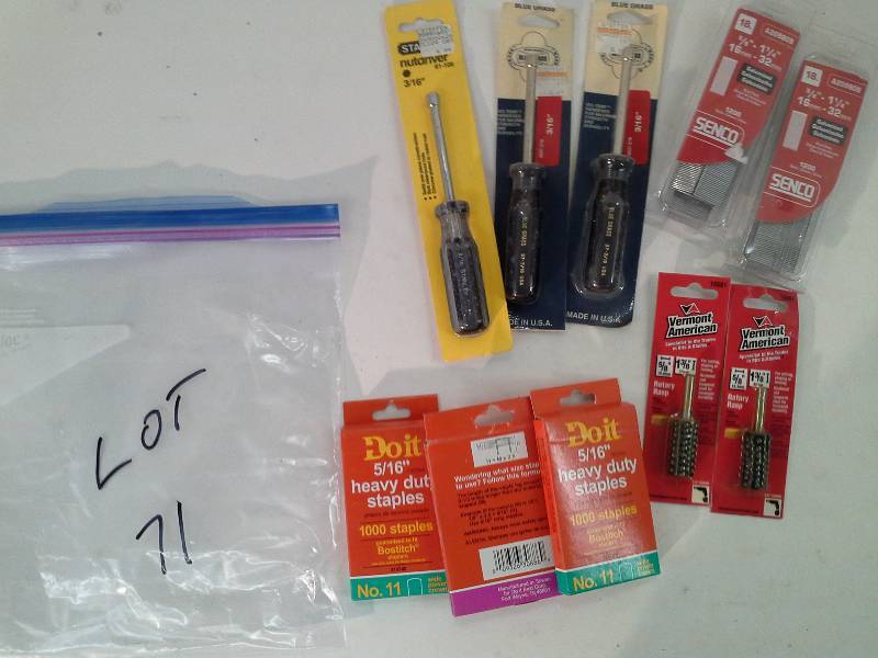lot 71 image: Staples  Rasps