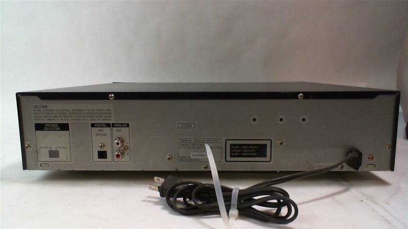 lot 435 image: SONY model CDPCE375 5 disc change CD player no remote