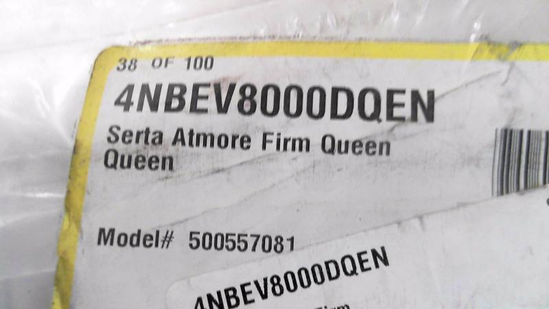 lot 568 image: Serta Atmore Firm Queen Size Mattress