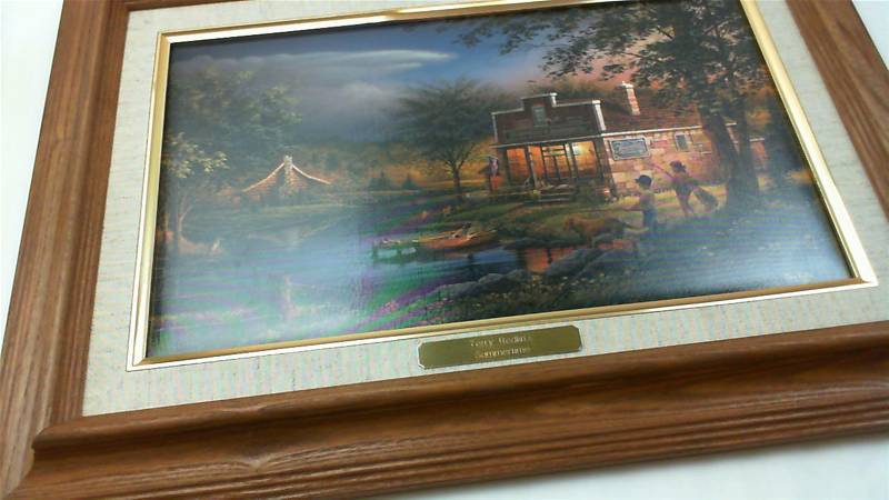 lot 13 image: Terry Redlin 1991 Summer Time Master Stroke print 19x13.5 in frame