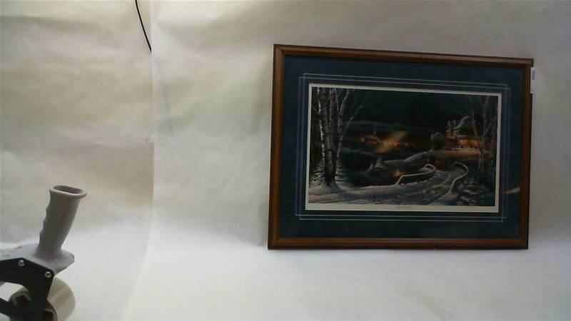 lot 16 image: Terry Redlin Family Traditions 1989 Matted and Framed 25x18.25 in frame