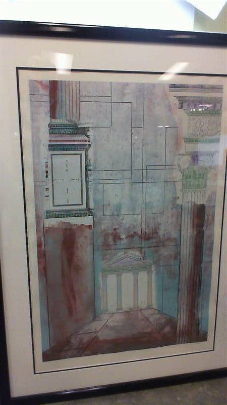 lot 18 image: Large Unknown Artist Art print, 36x48